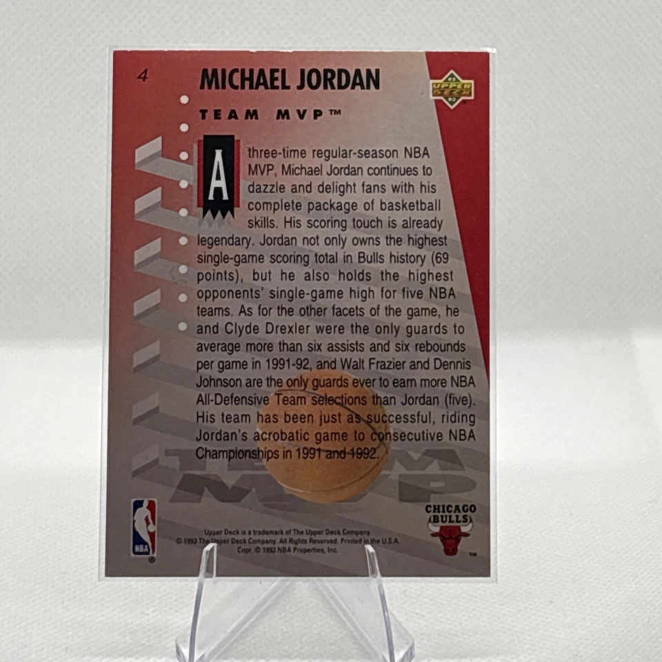 Upper Deck NBA Team MVP 1993 conjunto de hologramas lote de 33 com futuros MVPs Jordan raro - Imagem 2 de 4