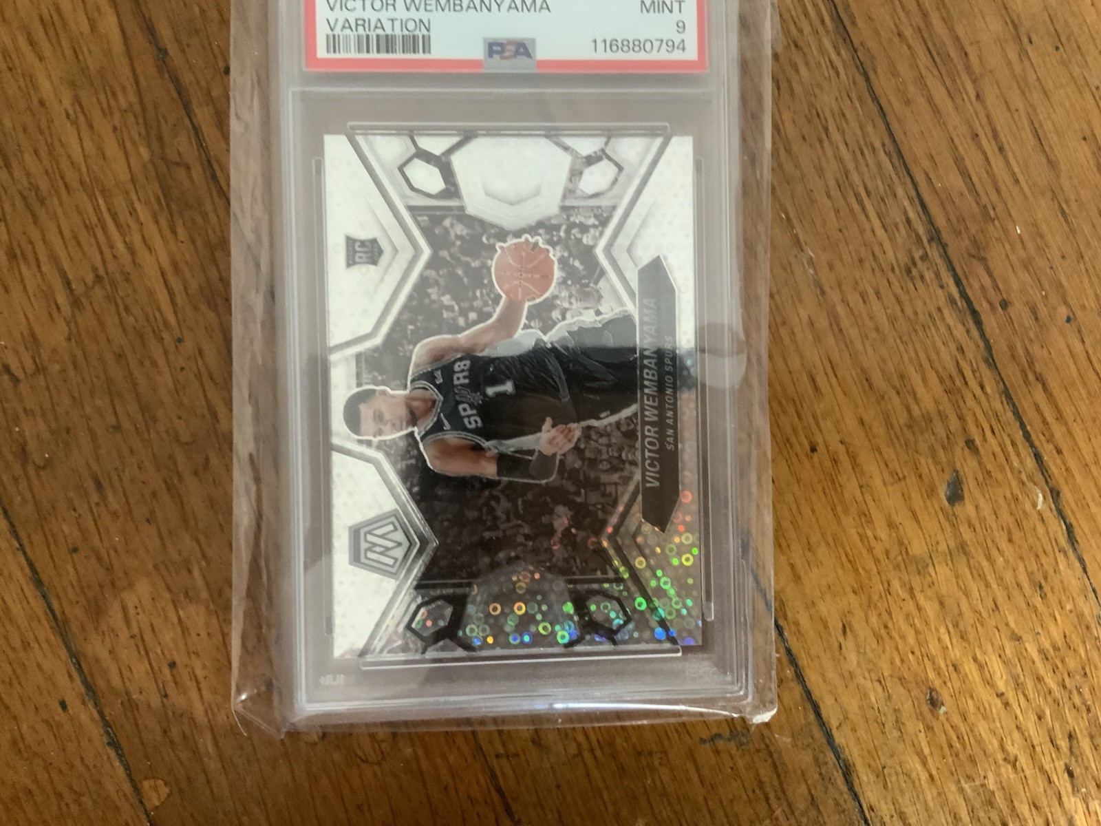 VICTOR WEMBANYAMA MOSAIC VARIATION RC PSA 9 view 2