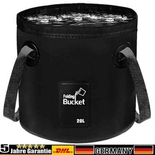 20L Falteimer Camping faltbarer Campingeimer 20 Liter Wassereimer falt Eimer