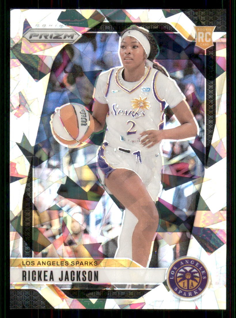Rickea Jackson 2024 Panini Prizm WNBA #60 Ice Prizms RC Los Angeles Sparks