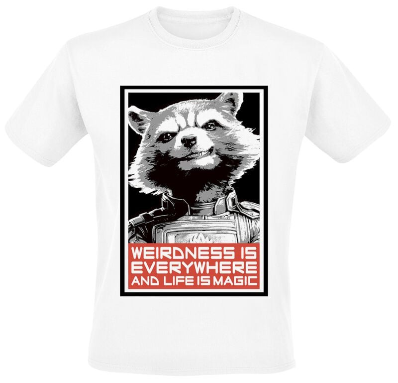 Футболка Стражи Галактики Herren Red Rocket wei 4290₽