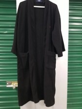 Mens Nautica Sleepwear Black Bathrobe One Size Missing Tie