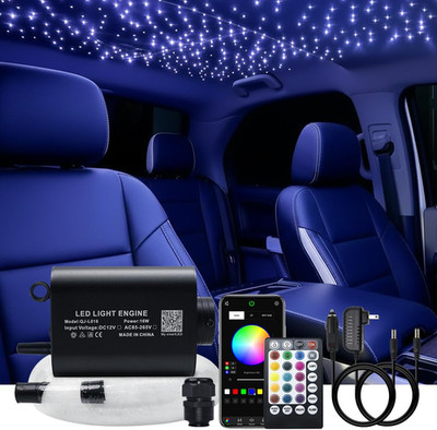 16W RGBW Fiber Optic Starlight Kit with APP Control & Remote for Home & Car