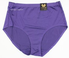 NWT Wacoal 875397 "Inner Sheen" Nylon Laser Cut Full Brief Panty, Purple