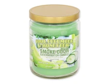 Smoke Odor Exterminator Candle 13oz jar Cool Cucumber & Honeydew