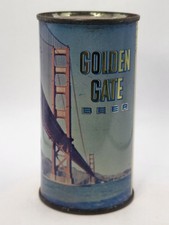 GOLDEN GATE BEER 11 OUNCE FLAT TOP BEER CAN 1962 SAN FRANCISCO CALIFORNIA