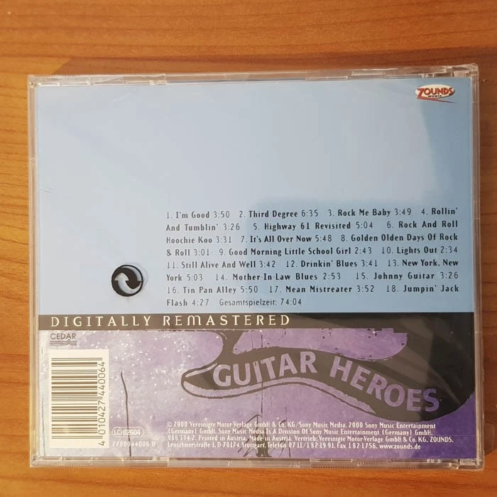 NEUE CD - ZOUNDS - JOHNNY WINTER - Guitar Heroes Vol. 6 - Bild 2 von 2