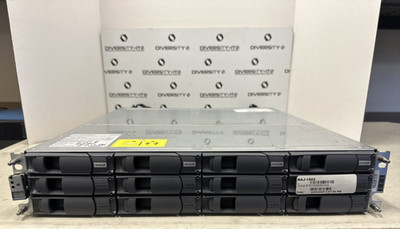 NETAPP NAJ-1502 12-Bay 3.5'' SAS Storage Array w/ x4 960gb ssd, x8 4tb hdd, x2 11