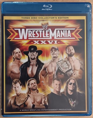 WWE Wrestlemania XXVI Bluray Undertaker John Cena Chris Jericho Batista Edge OOP