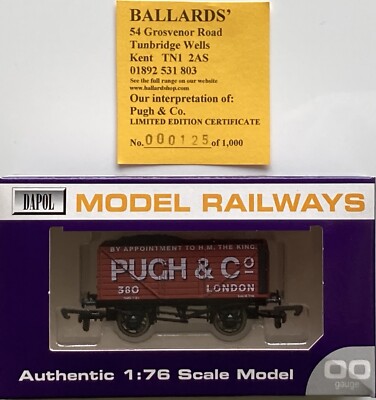 Dapol 00 Ballards 8 Plank 12T Open Wagon Pugh & Co of London L/E: Neu