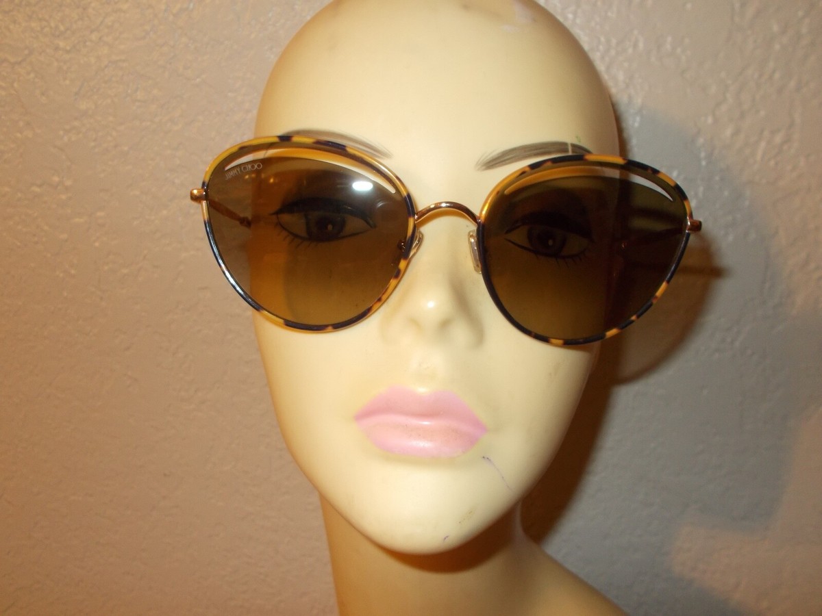 Jimmy Choo MALTA/S 06JHA Havana Rose Gold Frame Brown Lenses  display picture 3