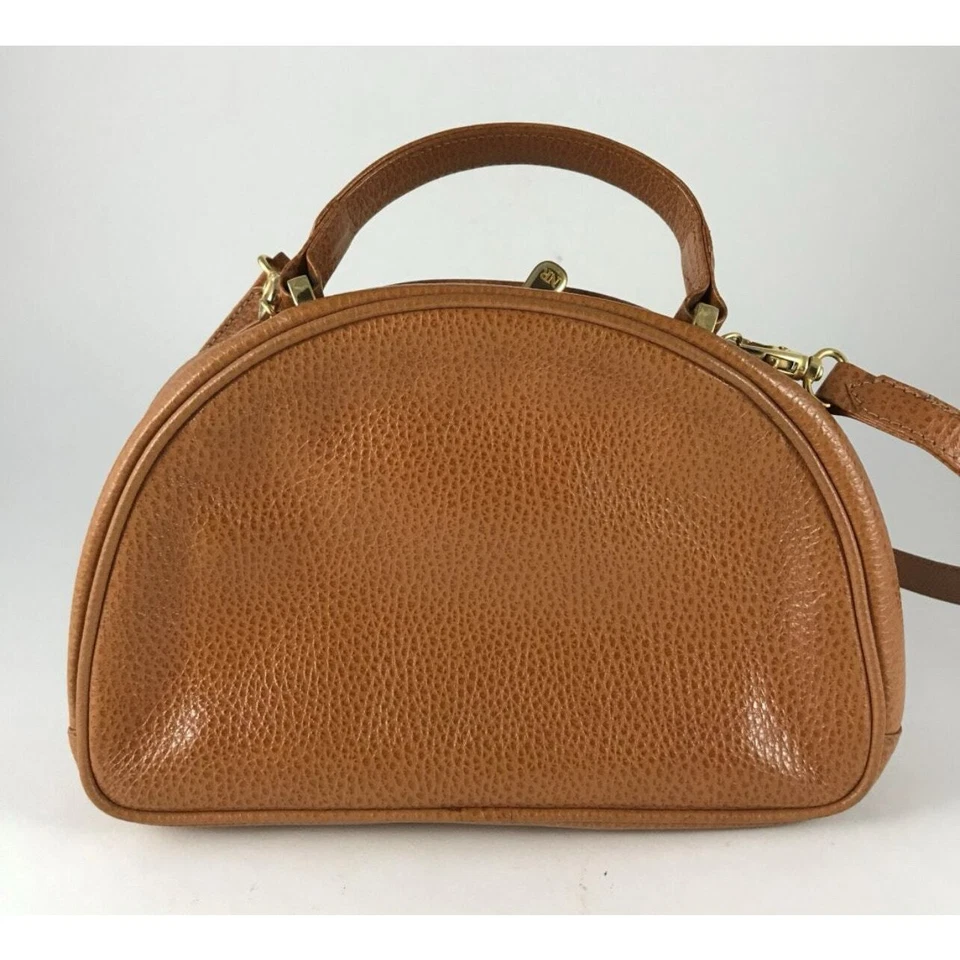 Bolso de hombro vintage de cuero tostado Nina Ricci con cubierta antipolvo Foto 4 de 4