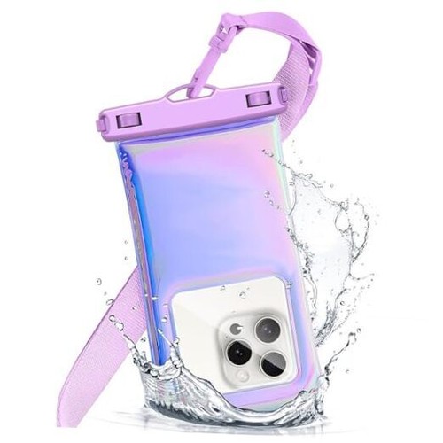 Floating Waterproof Phone Pouch, Soap Bubble Waterproof Case with A1-Iridescent - 第 1/7 張圖片