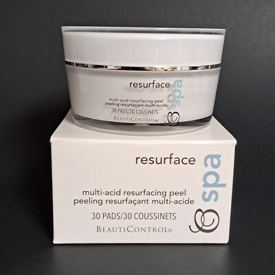 BeautiControl Resurface Spa Multi-Acid Resurfacing Peel 30 Pads New