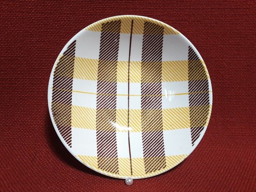 Juego de 5 fruteros Homer Laughlin Highland a cuadros marrón/amarillo 5,25" D - Imagen 2 de 6