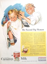 Vintage Carnation Milk Ad Reproduction Framing Print Advertising 17x12