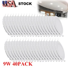 40Pack 5Inch LED Ceiling Lights Ultra-Thin Recessed Retrofits Kit 6000K Daylight