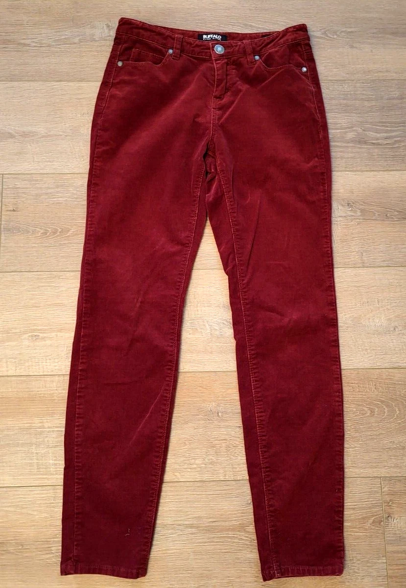 Pantalon maigre femme Buffalo David Bitton Supreme Mid Rise brossé cordurée 28