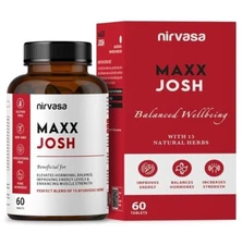 Maxx Josh Testosterone Supplement Tablets (500mg) 60 Tab Free Shipping