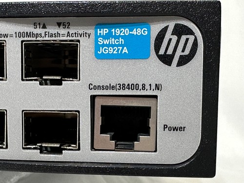 HPE OfficeConnect 1920-48G RJ-45 52 Port Gigabit Ethernet Switch 4x SFP JG927A - Picture 2 of 7
