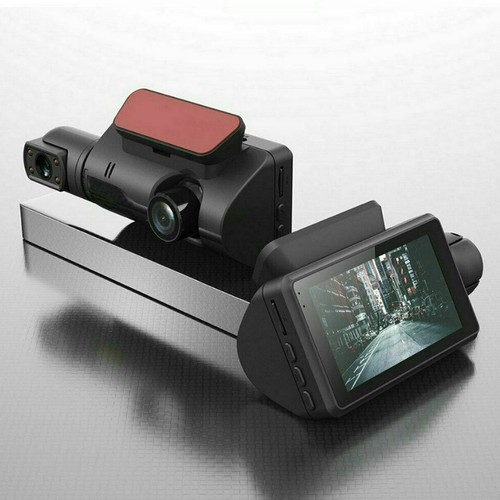 cámara grabadora HD 1080P de 3" Lente Dual Cámara Coche DVR de detección de mov - Imagen 9 de 11