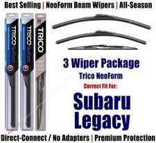 3-Pack Wipers Front & Rear NeoForm fit 1995-1999 Subaru Legacy 16210/190/30150