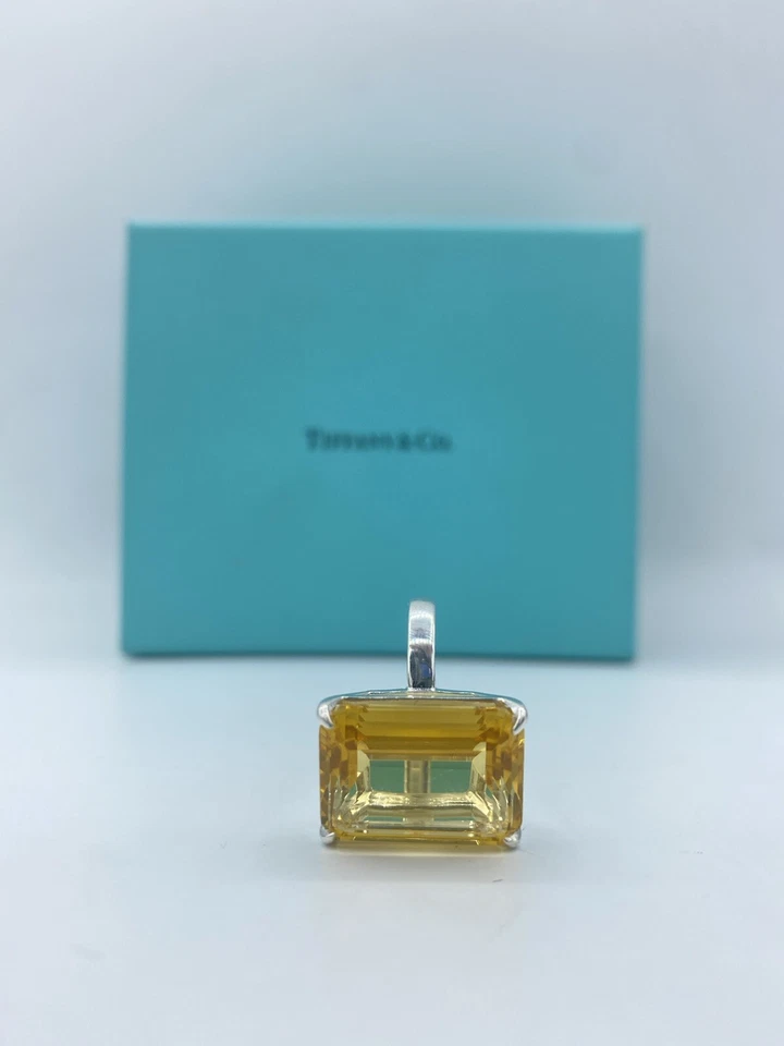 Коктейльное кольцо Tiffany & Co. из стерлингового серебра 925 пробы с цитрином размер 8 - Изображение 4 из 4