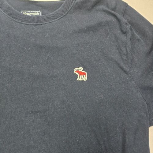 Abercrombie & Fitch Long Sleeve Muscle Tee Logo Graphic Top Size L - Picture 3 of 9