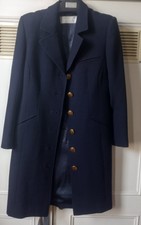 Catherine Walker Navy Blue Wool Coat