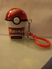 Vintage Pokémon 1999 Basic Fun Inc. Pokéball Keychain W/Pokémon Tags