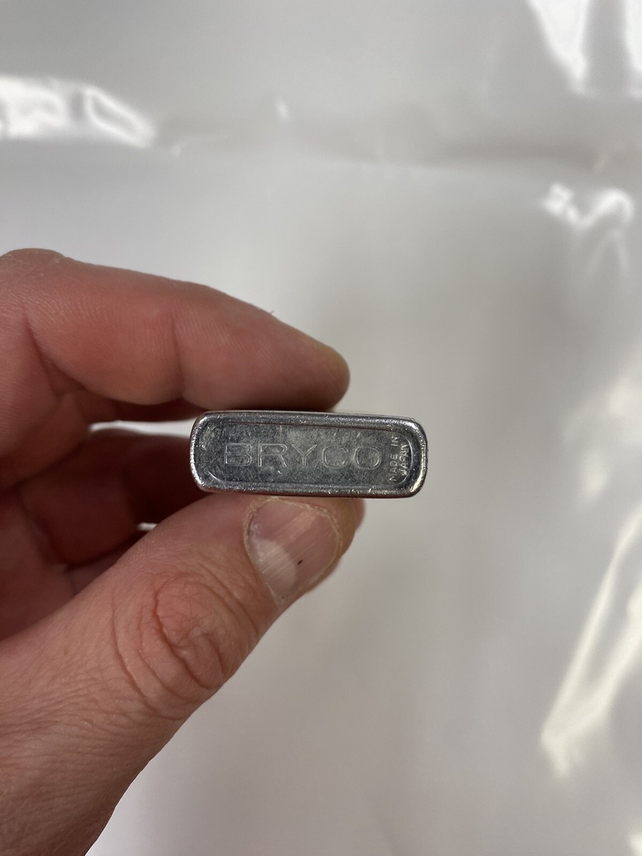 Vintage Bryco Japan Zippo Lighter Hinge Loose Untested Silver | eBay