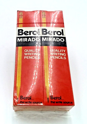Berol Mirado Quality Writing Pencils 6 Boxes of 12 Made In USA True Medium VTG