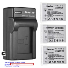 Kastar Battery AC Travel Charger for Canon NB-5L 5LH PowerShot SD800 IS SD800IS