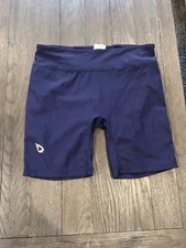 Mens Baleaf Blue Compression Shorts Shiny Spandex Tights 2XL