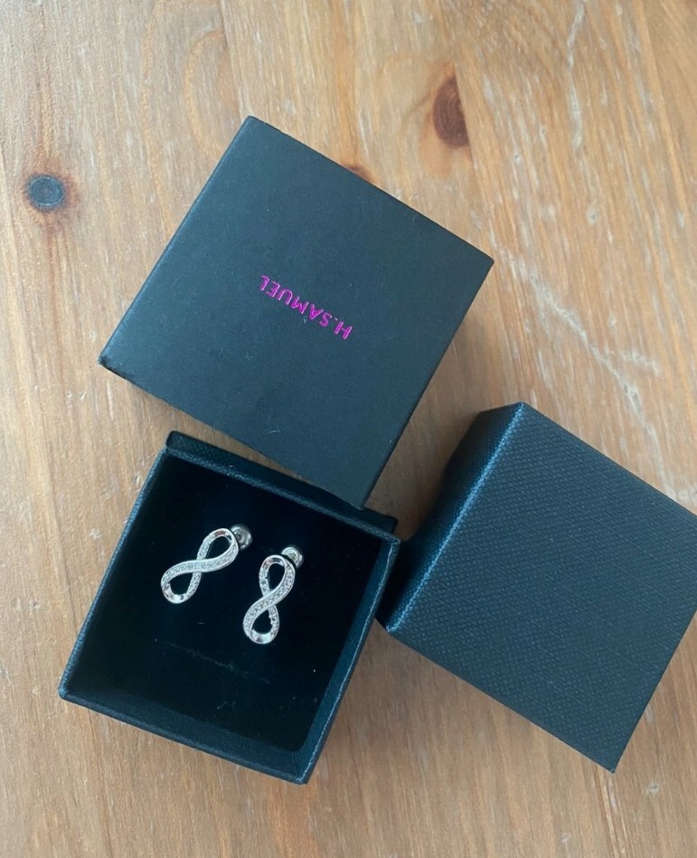 Infinity Earrings. H. SAMUEL