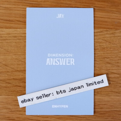 ENHYPEN JAY Repackage DIMENSION : ANSWER NO YET Official Photo