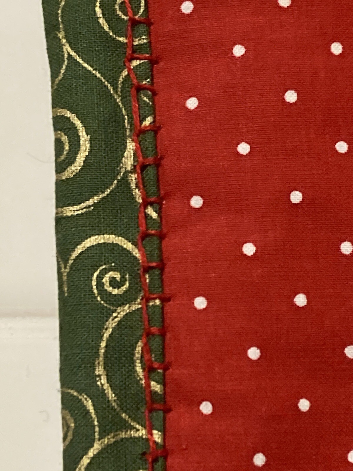 Handmade Quilted & Embroidered Christmas Table Runner eBay