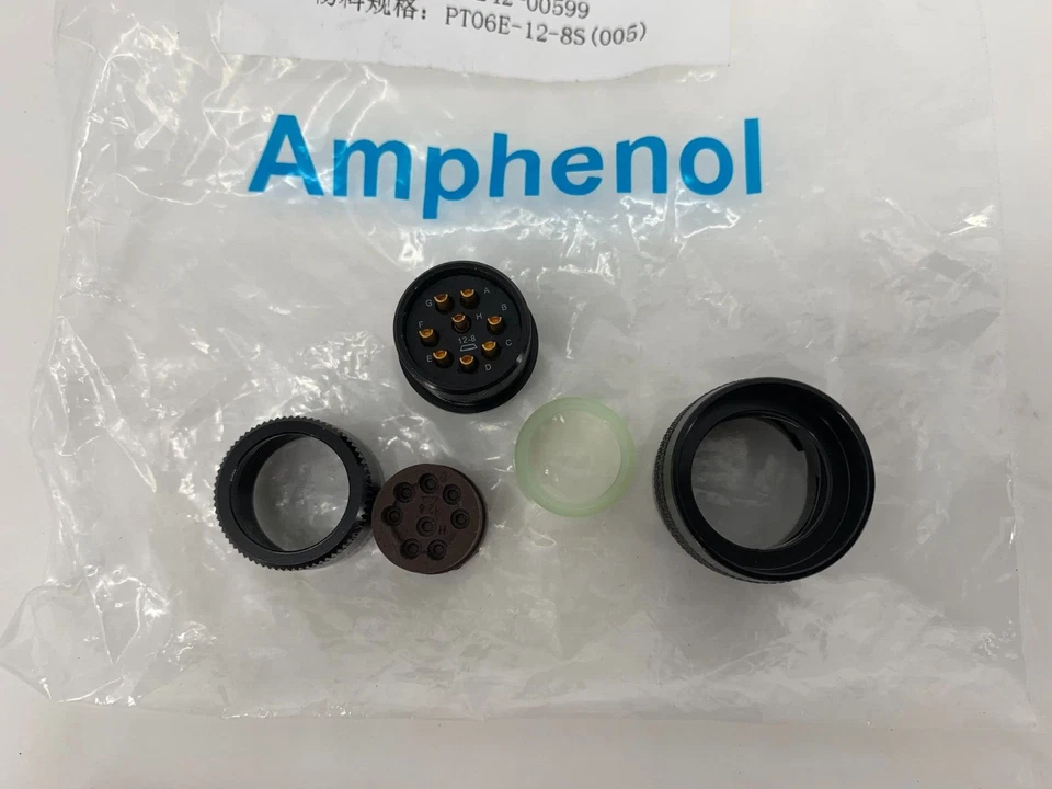 Amphenol PT06E-12-8S 8-Position Circular Connector Plug Female Sockets - Image 3 of 4