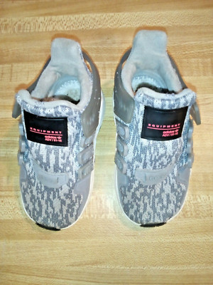 Adidas Equipment ADV/91-16 Toddler Boy Size 5K Gray Mesh Sneakers