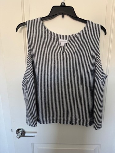 Liz Claiborne Tanktop Bluse Damen 1X Mehrfarbig Ärmellos