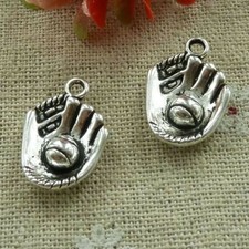 Free Ship 70 pcs tibetan silver hand charms 21X15mm L-3061