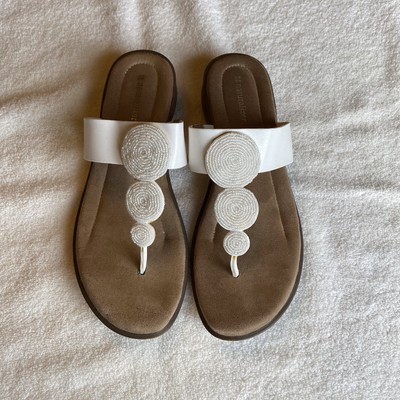 naturalizer white sandals