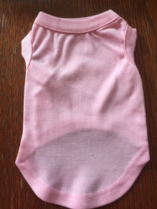 S Pink Blank Dog T Shirt Nwt New Small Dog Cute Decorate Your