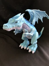 Robo Alive ROARING ICE DRAGON Battery Powered Robotic Toy 19" by Zuru -WORKS-