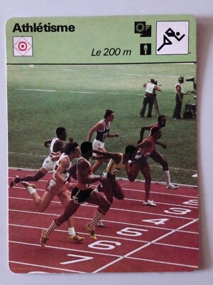 Carte Collection édition Rencontre 1977 - Athlétisme Paris