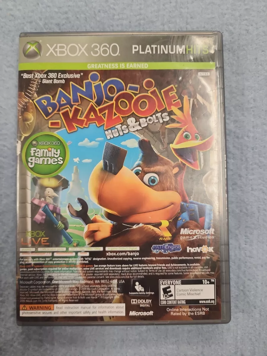 Banjo-Kazooie Nuts & Bolts / Viva Pinata Xbox 360 Complete w/ Manuals &  Insert