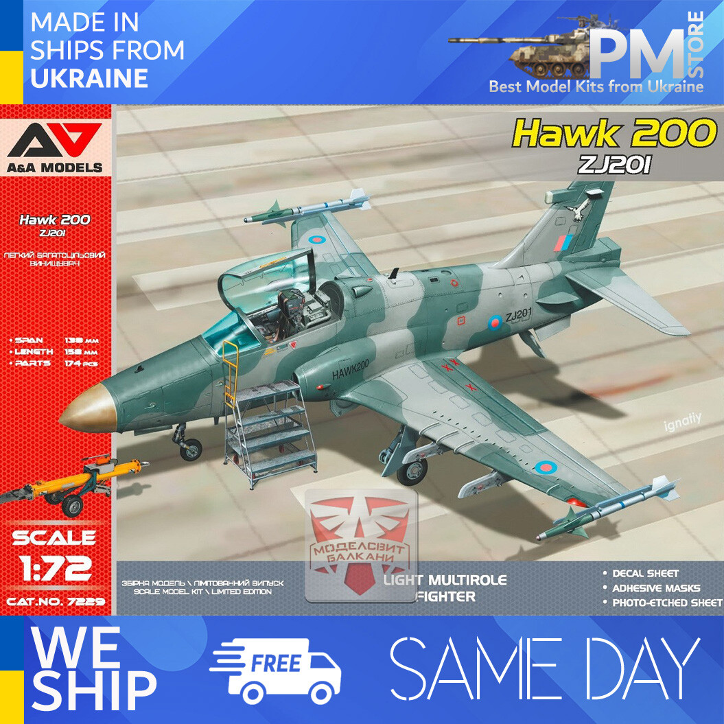 A&A Models 7229 1/72 British Aerospace Hawk 200 reg ZJ201 – Metro Hobbies