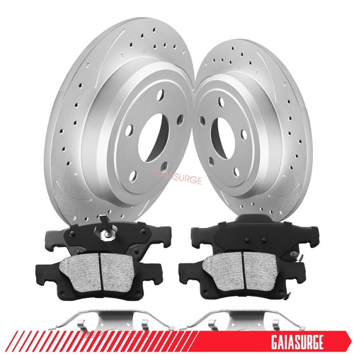 330mm Front Rear Rotors + Brake Pads For 2011-2018 Dodge Durango - Foto 8