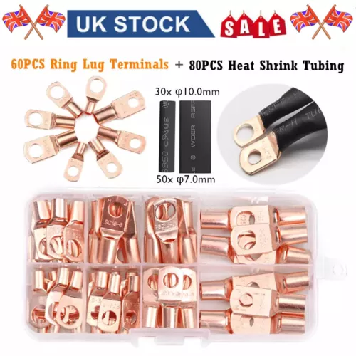 Heavy Duty Battery Cable Crimping Tool Wire Lug Crimper Terminal Copper Lugs Kit - Picture 17 of 30