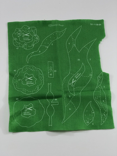 Janlynn FINDING NEMO Felt & Embroidery Christmas Stocking Kit, Missing Sequins - Picture 9 of 11